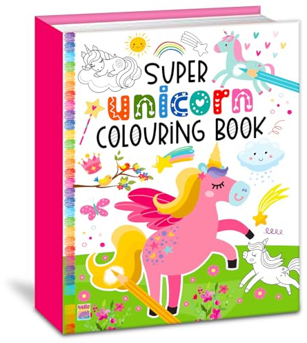 Super Unicorn Colouring Book | Activity Colouring Book for 3 to 5 years old kids | Gift to children for painting, drawing and colouring with | Premium Paper Quality |