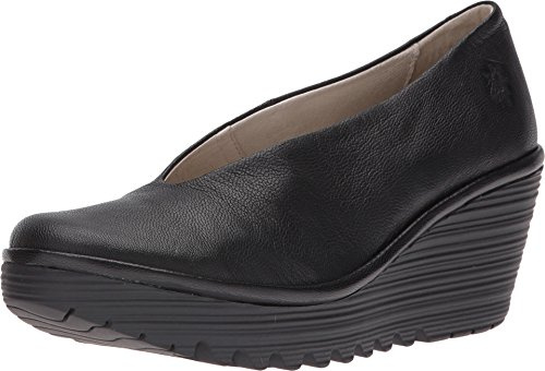 Fly London Femme Yaz Femme Escarpins, Noir Mousse Black, 40 EU