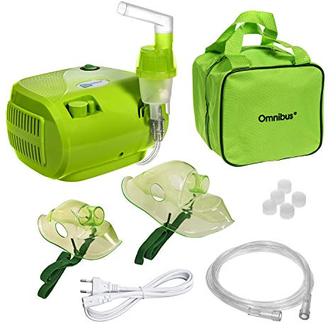 Omnibus Air Inhalador para niños, aparato portátil para soluciones líquidas, alivio de obstrucción nasal