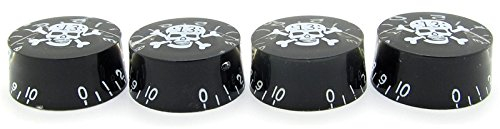 Drehknöpfe für E-Gitarre, Potentiometer Drehknopf für 6 mm Durchmesser Welle, Lautstärkeregler, Audio-Knopf, Gitarrenknopf, Schalterknopf, Schwarz