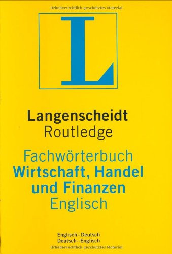 Langenscheidt Fachwörterbuch Wirtschaft, Handel und Finanzen, Englisch