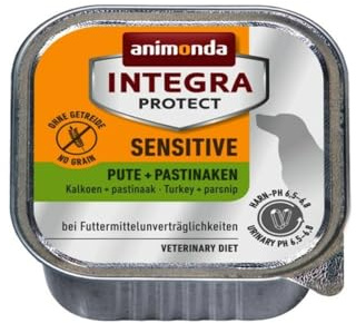 animonda Integra Protect känslig hund, diet hundmat, våtfoder för foderallergi, kalkon + pastinaker, 11 x 150 g