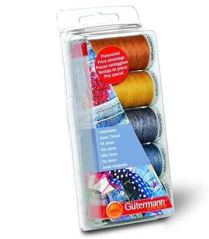 Gutermann Denim sytråd - i 7-pack