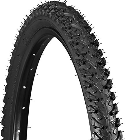 Schwinn Replacement Bike Tire, 26 x 1.95 All-Terrain Mountain Bike Tire, Wide & Blocky Knobs, Puncture Guard, Fits Internal Rim Widths 19mm-29mm, PSI Range 40 to 65