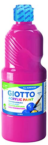 Giotto 533710 Acrylic Paint, 500 ml, Magenta