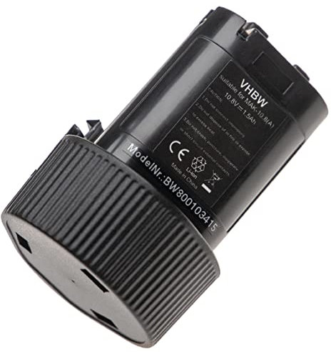 vhbw Akku kompatibel mit Makita Baustellenradio DMR102, BMR105, DMR103B, DMR103, DMR106, DMR105 Werkzeug (1500 mAh, Li-Ion, 10,8 V)