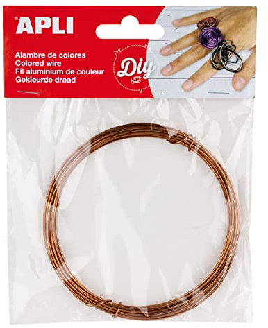 Apli 946050 - Draht Farbe Kupfer 1.5mm 5 m