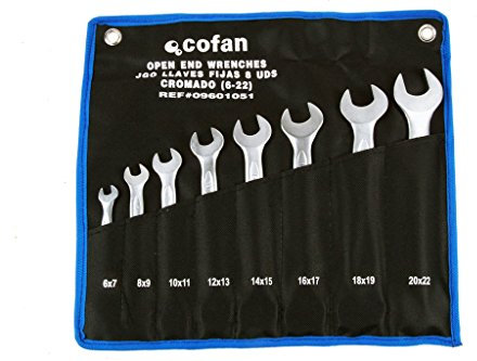Cofan 09601051 - Pack de 8 llaves fijas doble boca