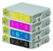 4 Druckerpatronen Tinte für Epson Stylus D68 D88 DX4200 DX3850 ersetzen T0611 T0612 T0613 T0614