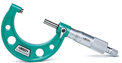 INSIZE 3203-50A Bügelmessgerät, 25-50 mm, Teilung 0,01 mm