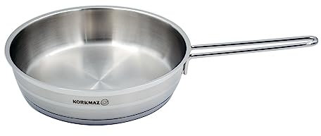 Padella in acciaio inox (20 cm = 8 pollici=2 Quart)