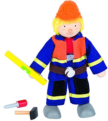 Goki 51630 - Biegepuppe Bauarbeiter I