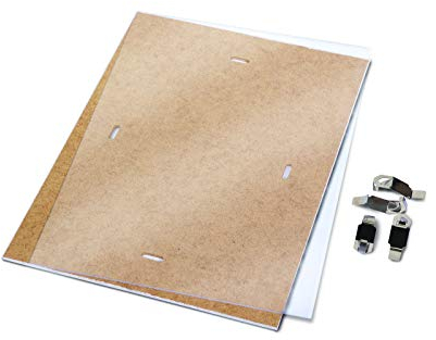 DONAU Rahmenloser Bilderrahmen 21 x 29,7 cm / Bilderrahmen Bildhalter Cliprahmen Bilderhalter / mit Clips / Plexiglas / für Wohnzimmer Esszimmer Küche Poster Puzzle Fotos