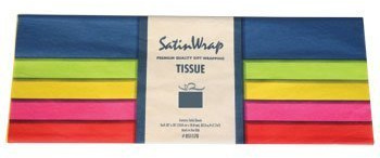 Gift Wrap Bag Tissue Paper Multi Color 24 Sheets 20 x 20 Inch Made in USA