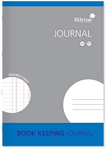 Silvine A4 Book Keeping Journal, 32 Pages Printed 'Double Cash' - Ref SJA4J