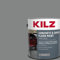 Kilz einteiliger Epoxy Acryl Außen/Innen Beton & Garage Bodenfarbe, Satin, Silber Grau, 1 Liter