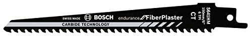 Bosch Accessories Coffret de 2 lames de scie sabre S 641 HM Endurance for Fibre Plaster (panneaux en fibre de ciment, 150 x 19 x 1,25 mm, accessoires pour scie sabre)