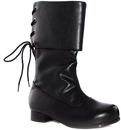 Ellie Shoes 1 Heel Pirate Ankle Boot Children's. M BLKP
