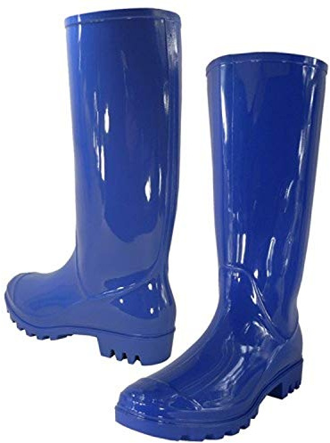 WearItti Women Rain Boots Stylish Waterproof Rubber Boots for Ladies, 6, Royal Blue