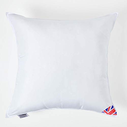HOMESCAPES Luxury Super Microfibre Cushion Inserts 65cm x 65cm (26” x 26”) Perfect Bounce Back and Soft Cover, Generously Filled Inner Pads Hypoallergenic Cushion Filler, Handmade, Machine Washable