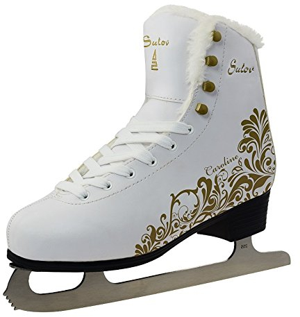 SULOV Hielo para Mujer Caroline, Mujer, Damen Schlittschuhe Caroline, Weiß, 42