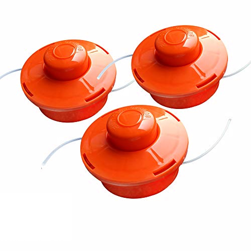 Nemaxx 3x FS1 Line Spool Two-string Nylon Garden Trimmer Strimmer Substitute Reel for Petrol Grass Trimmer - Orange