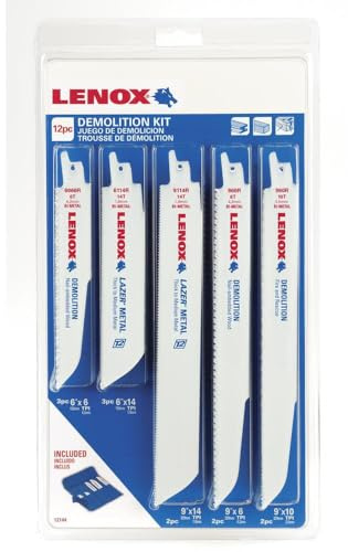 Lenox 12-Pack Bi-Metal Reciprocating Saw Blade Set
