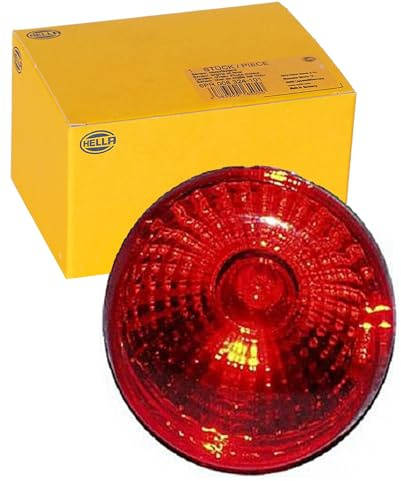 HELLA Dimbakljus - Halogen - 24V - inbyggnad - Lyktglasfärg: röd - Kabellängd: 100mm - Kontaktutförande: Flatstiftshylsa - Vänster/Höger - 2NE 965 039-111