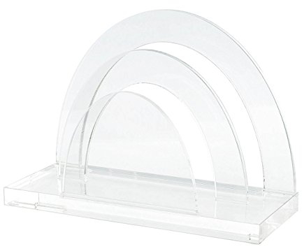 Wedo 603016 Acryl Briefständer (Cristallic, 2 Fächer) glasklar