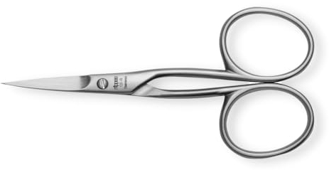 nippes Solingen Nagelhautschere, Edelstahl Rostfrei, 9 cm, Hautschere, Entfernen überschüssiger Nagelhaut, Schere für die Nagelpflege, Made in Germany, Silber, 131R