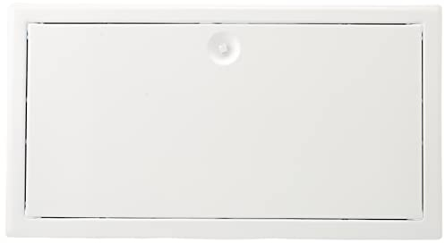 Upmann 20585 Revitür Softline SV 200x400 RAL9016 Fermeture carrée, Matériau : Acier Blanc RAL 9016, 200 x 400 mm