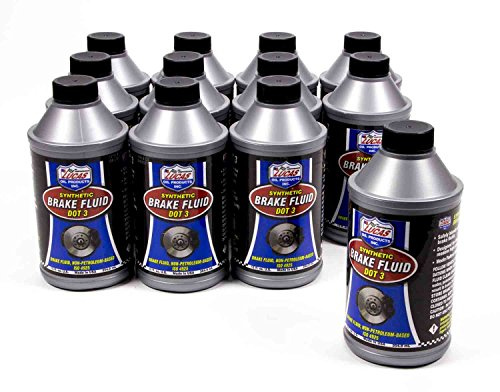 Lucas Oil 10825-12 DOT 3 Brake Fluid, 12 oz., Case of 12