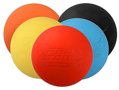 PROTONE - Lacrosse Ball/massageball für Triggerpunktmassage Crossfit Physiotherapie (Gelb)