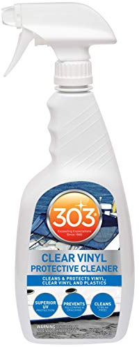 303 Marine Clear Protective Cleaner - Cleans and Protects Vinyl and Plastics, Provides Superior UV Protection, Prevents Yellowing and Cracking, 32oz (30215) Packaging May Vary