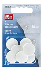 Prym 311196 Wäsche-Doppelknöpfe KST 28'' 18 mm