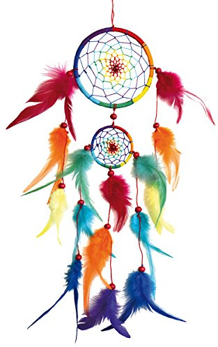 Atrapasueños móvil con plumas largas, 12 x 60 cm