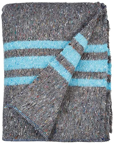 Fernand Marti Lot de 2 couvertures de déménagement 140 x 200 fabriquées en Espagne Rouge bleu