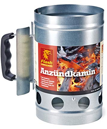 S&M Boomex 9062-6 Chimenea de Encendido para barbacoas y chimeneas con Mango de Seguridad, Gris