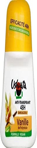 Ushuaïa - Deodorante roll-on da donna alla vaniglia polinesiana, efficacia per 48 ore, 50 ml