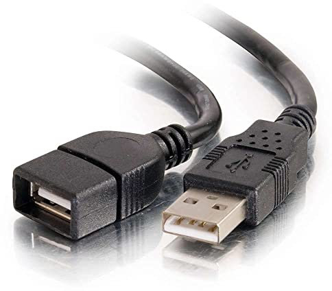 C2G/Cables to Go 52106 1m USB Extension Cable - USB 2.0 A Male to A Female Black (3.3ft)
