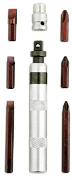 Laser 5735 Micro Impact Driver Set 3/8D, Black With Yellow