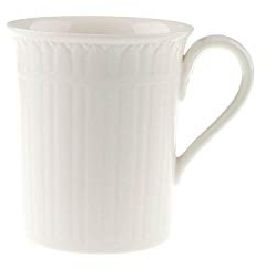 Villeroy & Boch Cellini Taza de café, 300 ml, Porcelana Premium, Blanco
