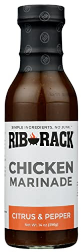 Rib Rack All Natural Chicken Marinade, 14 Ounce (Pack of 6)