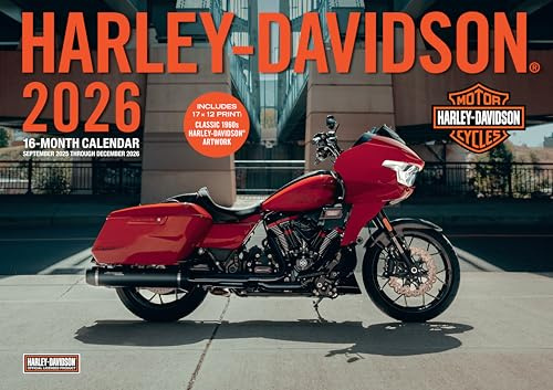 Harley-Davidson 2026 17x12: 16-Month Calendar--September 2025 through December 2026