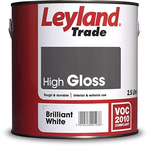 Leyland Trade High Gloss Paint - Brilliant White 2.5L