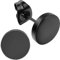 Flongo Ohrringe Herren Ohrstecker Damen: fake plug faux gauges fakeplug schwarz black tunnel Edelstahl Stud piercings earrings plugs black Geschenke für Frauen Männer 8mm