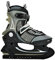 Unbekannt Hochwertige Herren Schlittschuhe Softboot Eislaufschuhe EishockeyJungen Grau/Schwarz 38