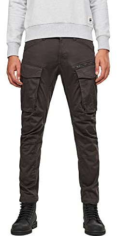 G-STAR Men's Rovic Zip 3D Regular Tapered Pants, Grey (Raven D02190-5126-976), 40W / 32L