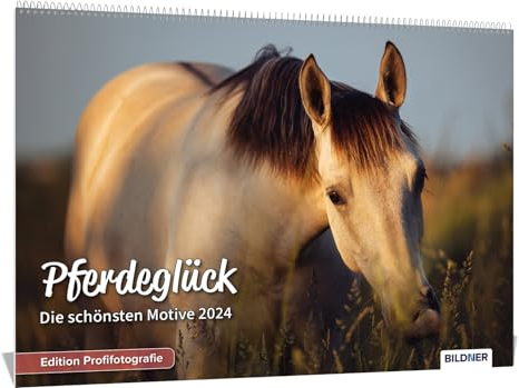 Pferde Kalender 2024 Pferdeglück! Die schönsten Pferdemotive und Aufnahmen 2024: Hochwertiger Wandkalender DIN A3 quer / Kalender / Tierkalender / Pferdekalender – Edition Profifotografie