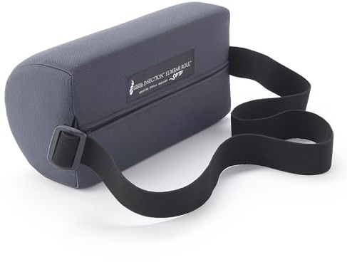 OPTP The Original McKenzie D-Section Lumbar Roll – USA-Made Low Back Lumbar Support Pillow for Office, Back Pillow for Car and Travel. The Preferred Lumbar Pillow of Physical Therapists.